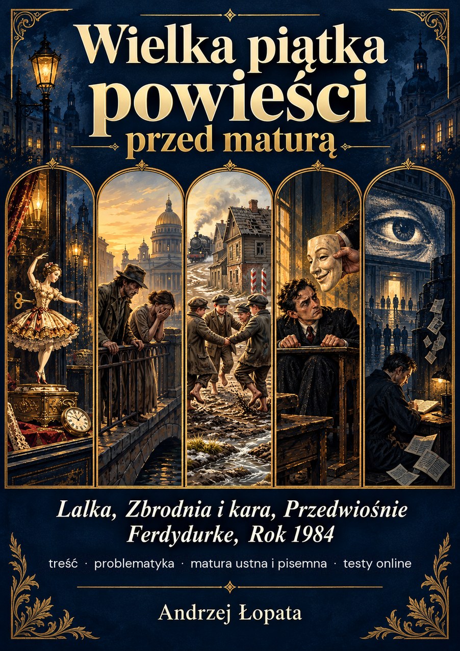 Wielka piątka powieści przed maturą — okładka e-booka