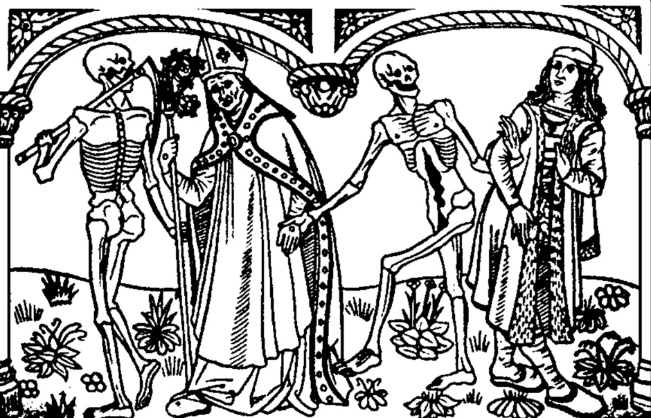 Średniowiecze — Taniec śmierci (Holbein)